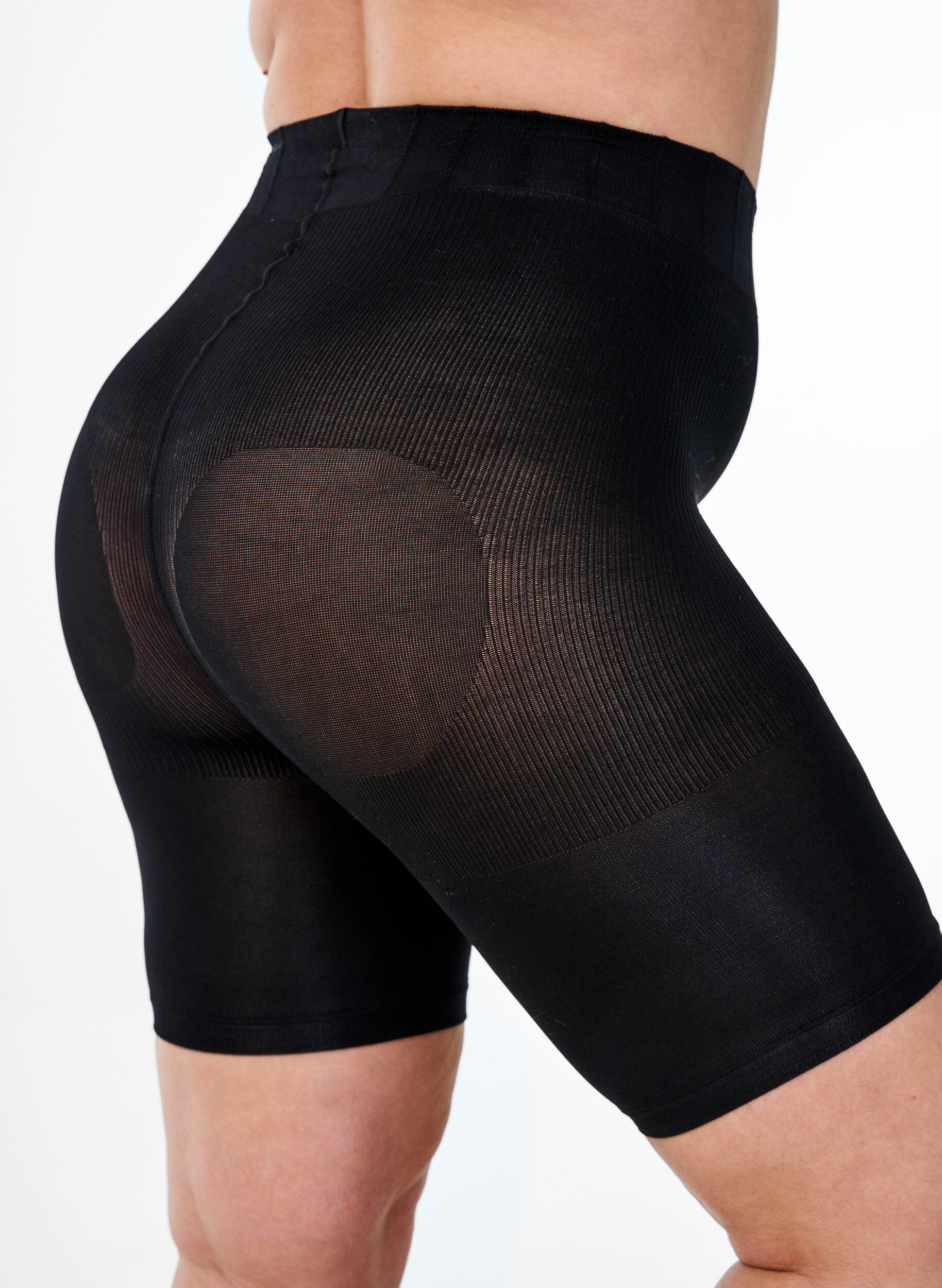 Zizzi2er-Pack Push-up-Shorts aus 60 Denier mit Shaping-Effekt, Black, Packshot image number 3