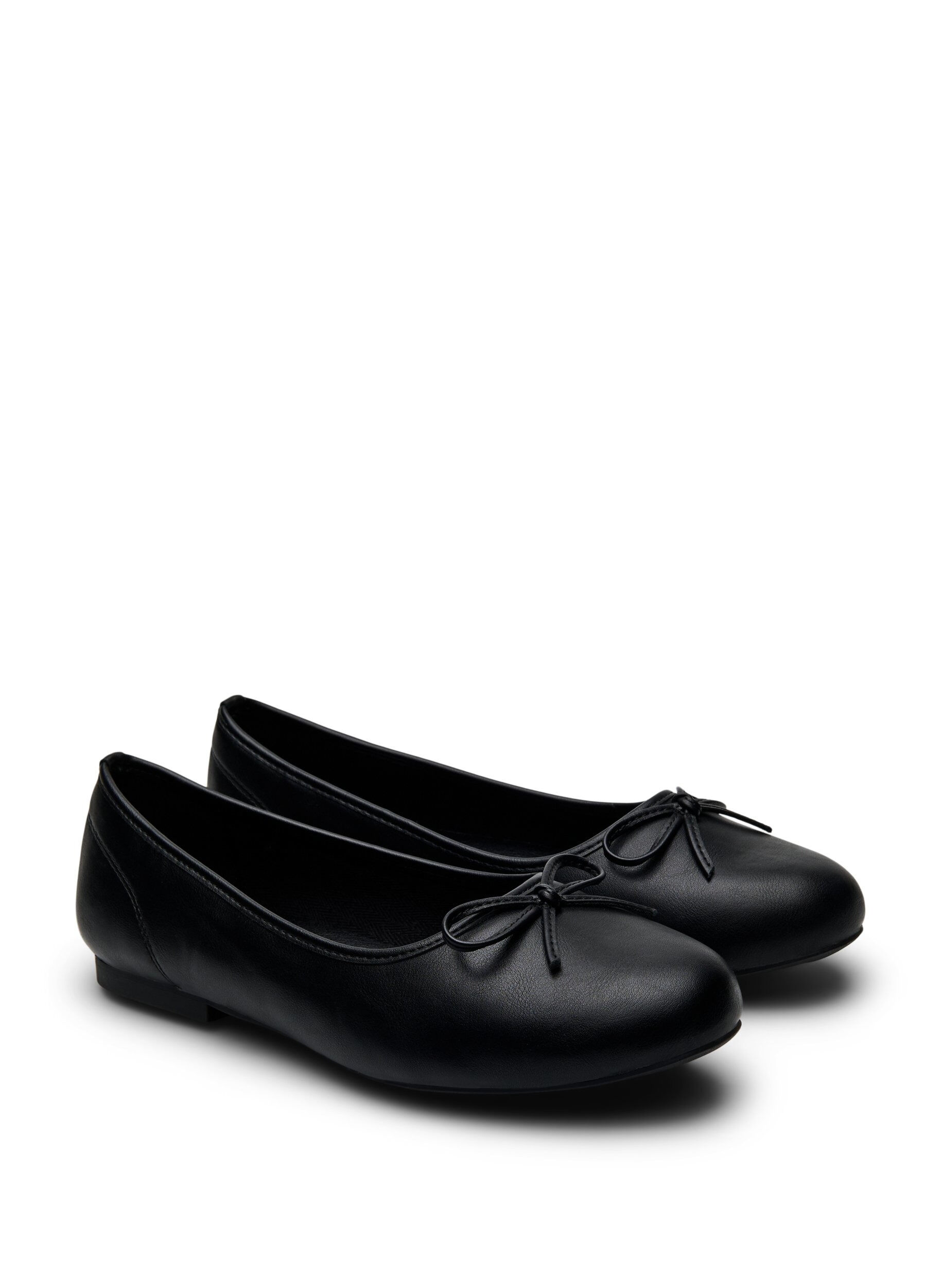 ZizziExtra-Weite - Ballerinas mit Schleife, Schwarz, Packshot image number 1