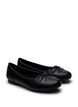 Extra-Weite - Ballerinas mit Schleife, Schwarz, Packshot image number 1