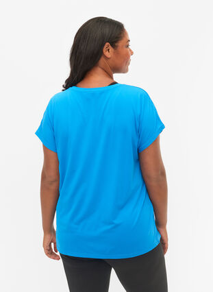 Kurzarm Trainingsshirt, Brilliant Blue, Model image number 1