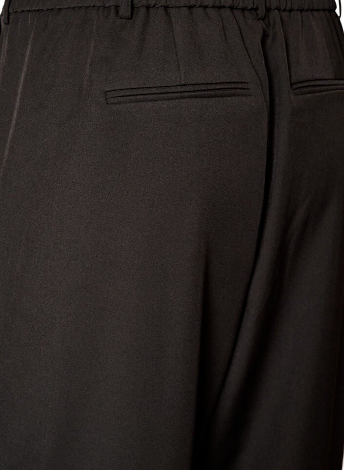 Hose in Barrel-Passform mit hoher Taille, Schwarz, Packshot image number 3