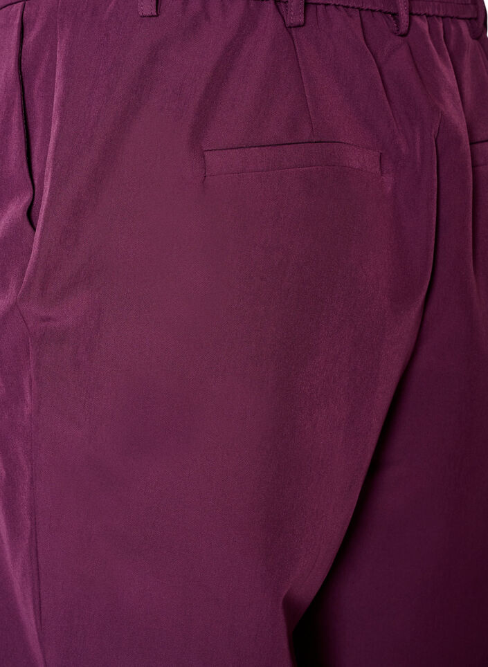 Hose mit Taschen und geradem Bein, Lila, Packshot image number 3