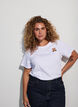 T-Shirt aus Bio-Baumwolle mit Teddyb&auml;r-Motiv, Wei&szlig;, Model image number 3