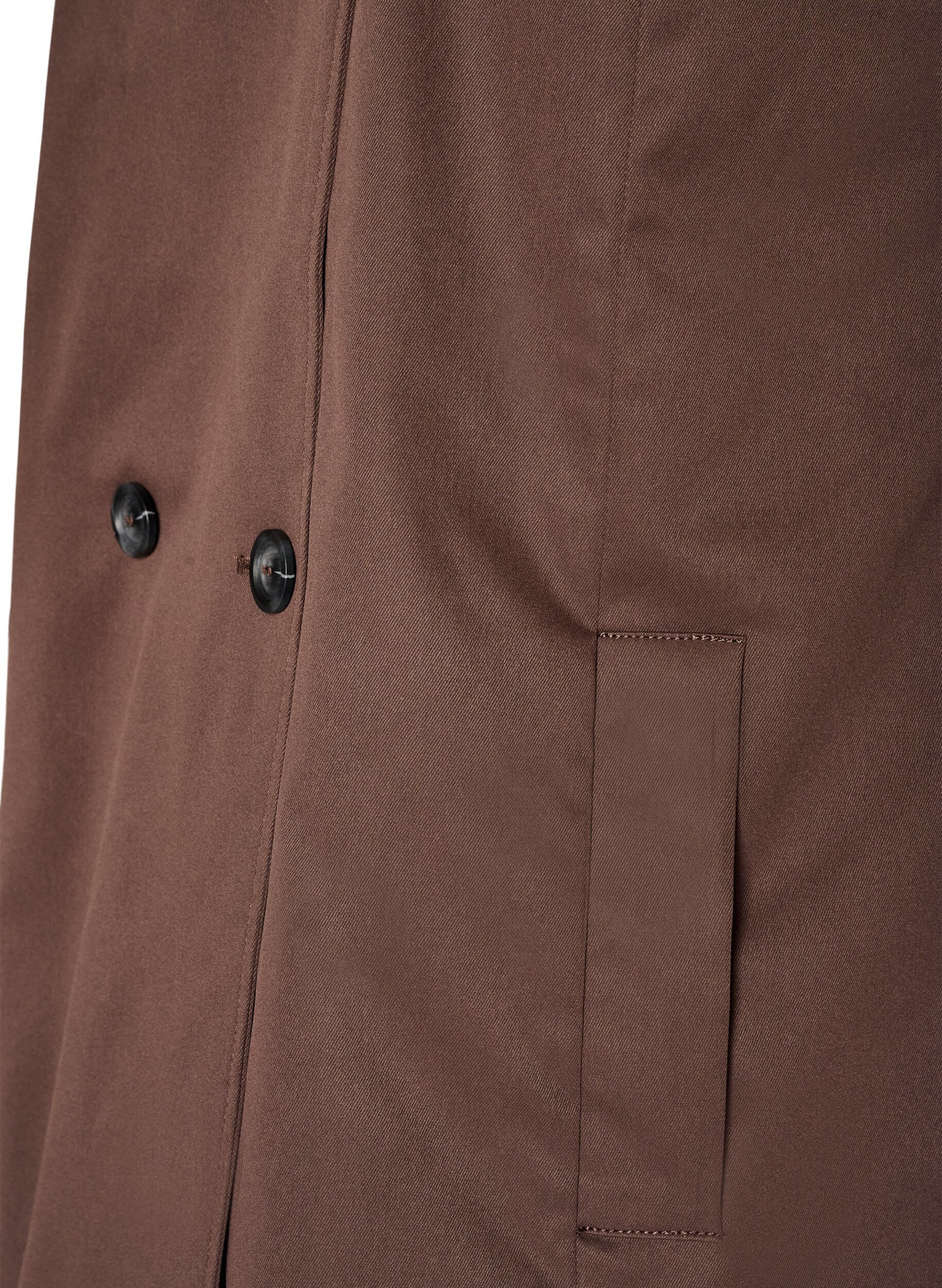 ZizziFr&uuml;hlingsjacke aus wasserabweisendem Material mit A-Linie, Braun, Packshot image number 3