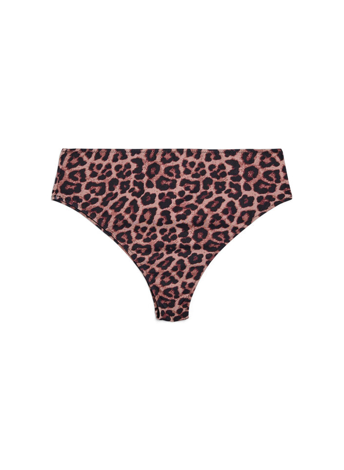 Leopard Brazilian-Bikinihose, Beige, Packshot