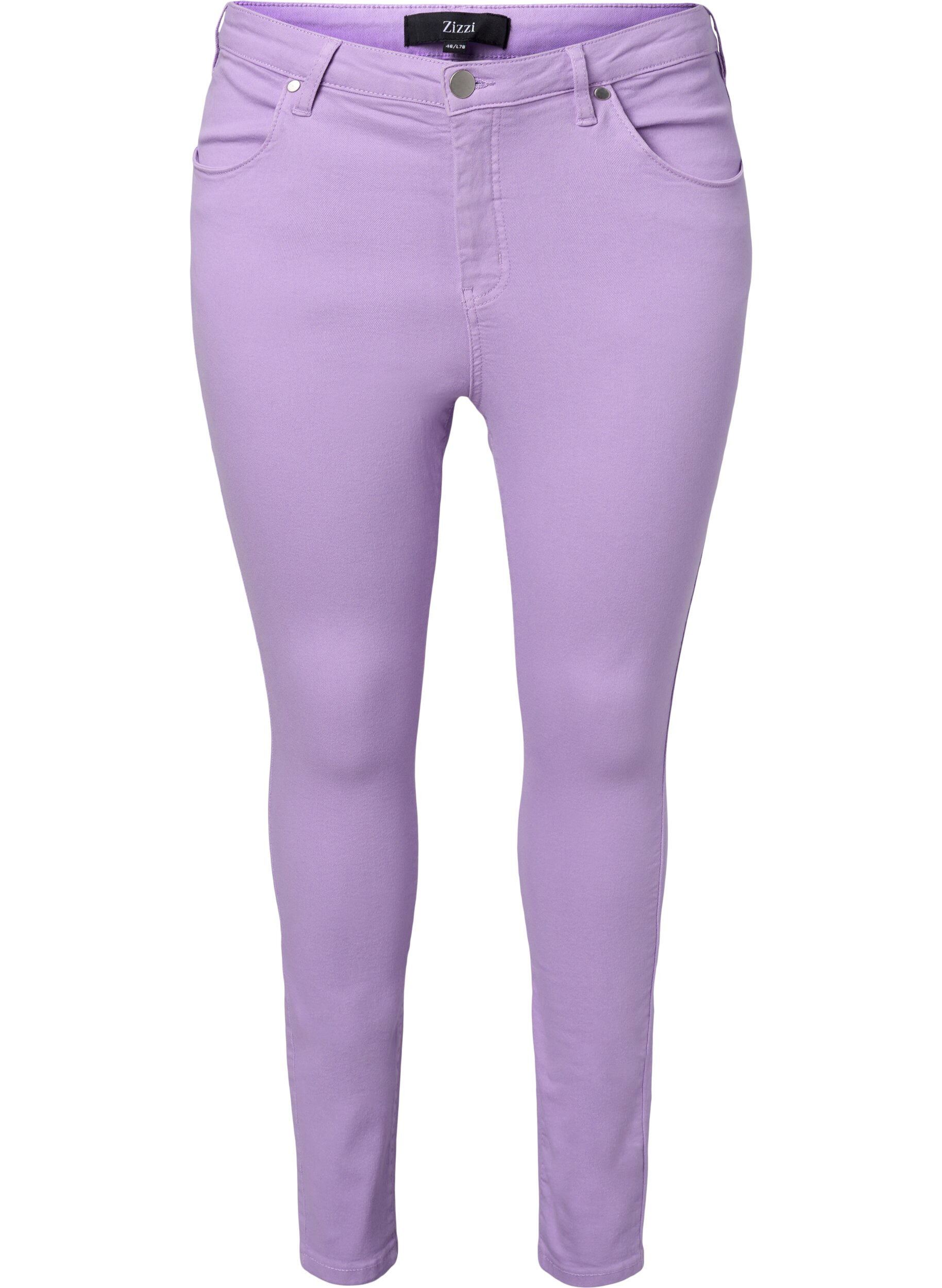 ZizziHochtaillierte Amy Jeans in Super Slim Fit, Lavender, Packshot image number 0