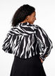 Bluse mit Zebraprint, Schwarz, Model image number 2