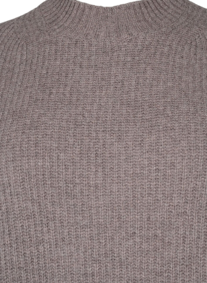 Lockerer Strickpullover aus Merinowolle, Desert Taupe Mel., Packshot image number 2