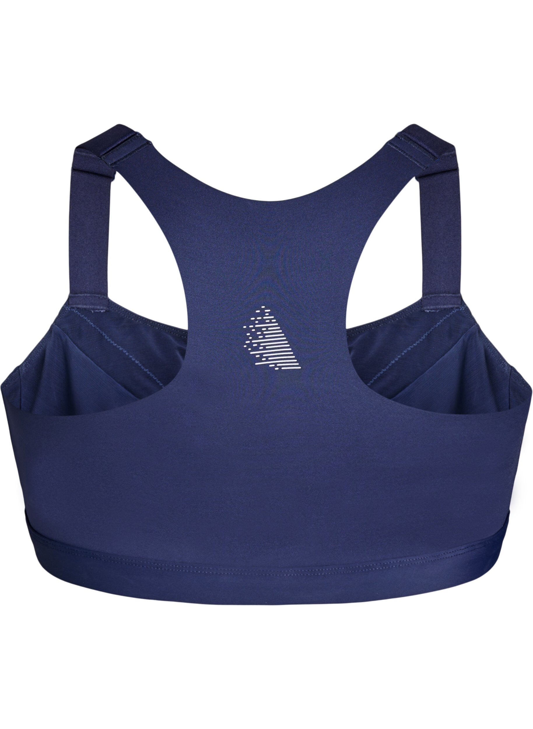 ZizziSport-BH mit Vorderverschluss und hohem Halt, Blau, Packshot image number 1