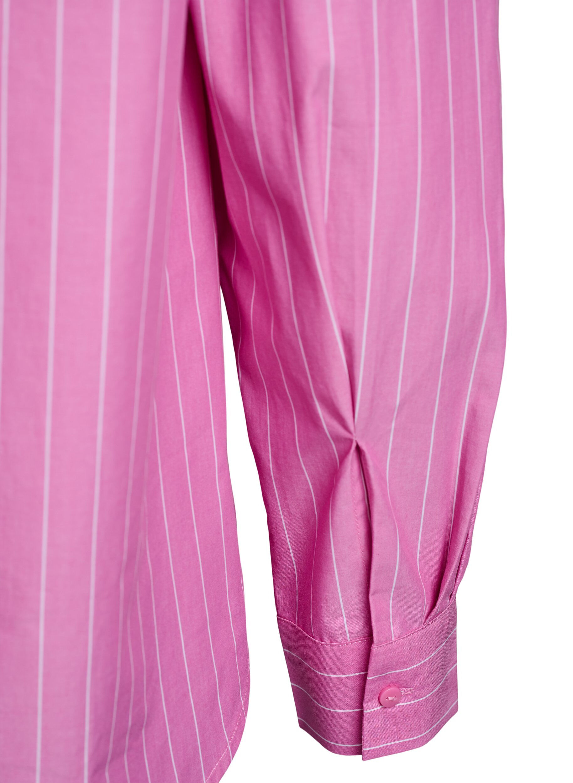 ZizziHemdbluse mit Nadelstreifen und Bindedetail hinten, Pink, Packshot image number 3