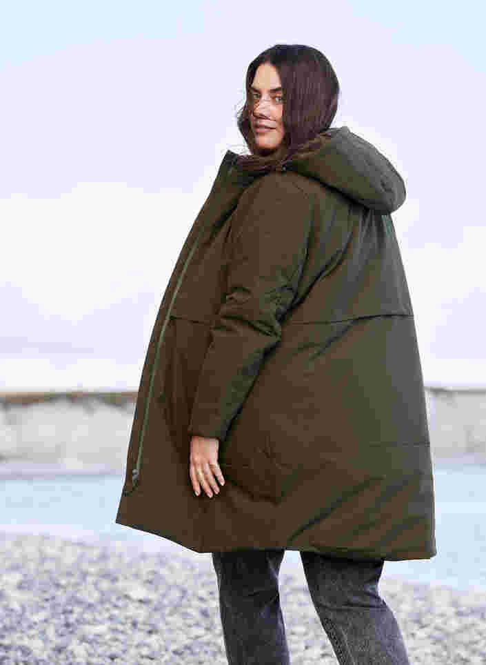 Winterjacke mit justierbarer Taille, Forest Night, Image image number 1