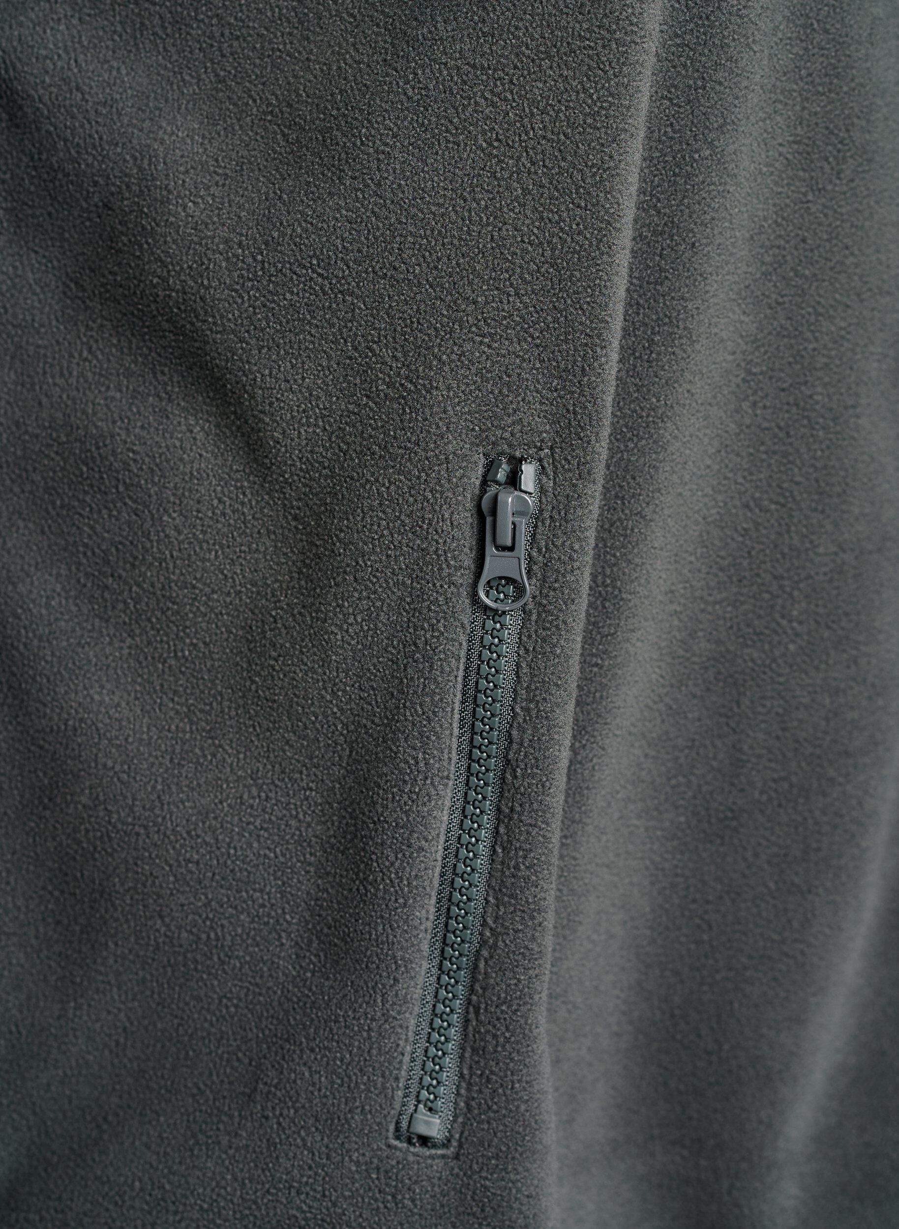 ZizziFleecejacke mit Rei&szlig;verschluss und Reflektorband , Gr&uuml;n, Packshot image number 3