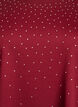 T-Shirt mit Strasssteinen und Rundhalsausschnitt, Dunkles Bordeaux, Packshot image number 2