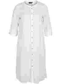 Hemdkleid aus Baumwolle mit 3/4-Ärmeln