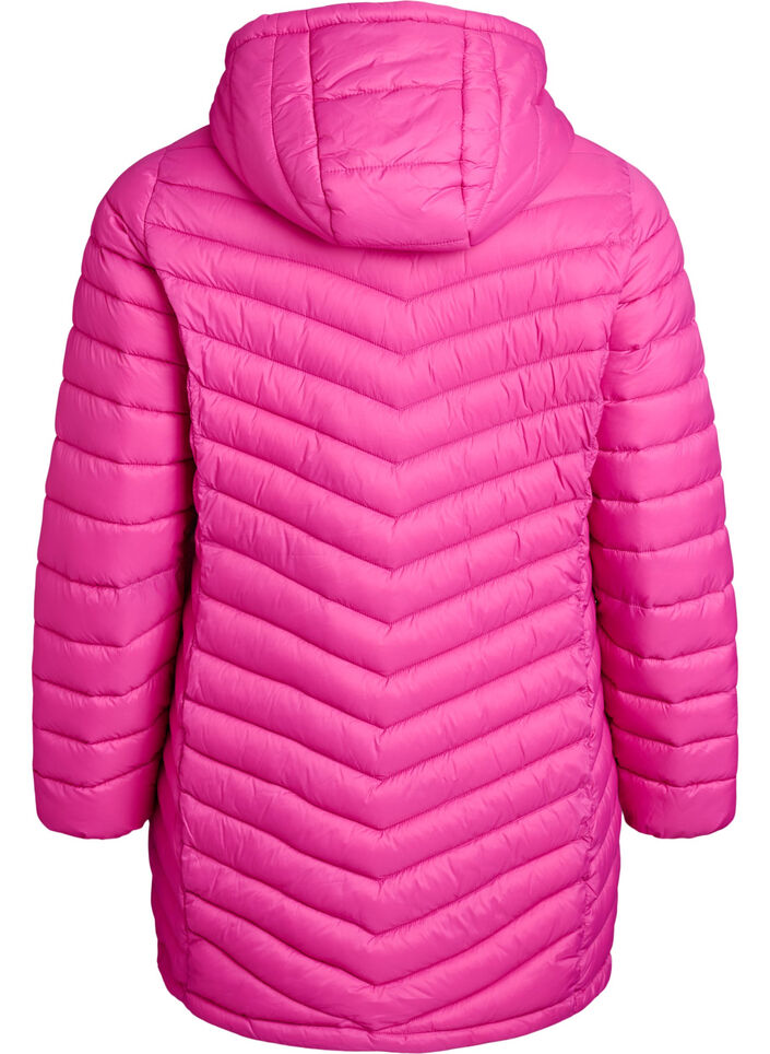 Leichte Jacke mit Taschen und abnehmbarer Kapuze, Rot, Packshot image number 1
