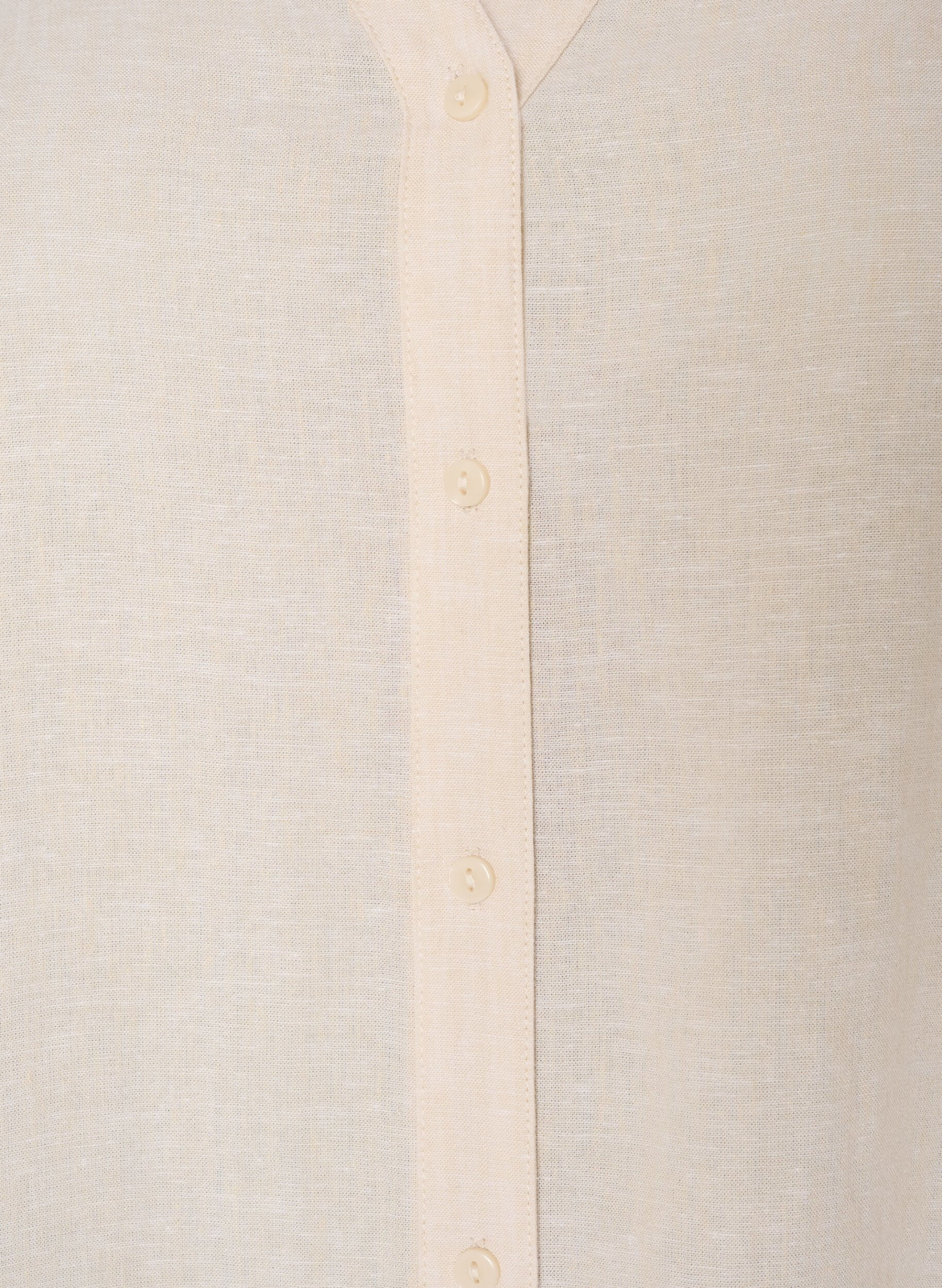 ZizziLange Bluse aus Leinen und Viskose, Beige, Packshot image number 2
