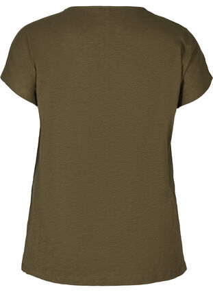 T-Shirt mit Print, Ivy green w. White, Packshot image number 1