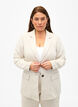Blazer aus Materialmix mit Leinen, Rainy Day, Model image number 0