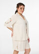 Lockere Pyjamashorts aus Viskose mit hoher Taille, Beige, Model image number 0