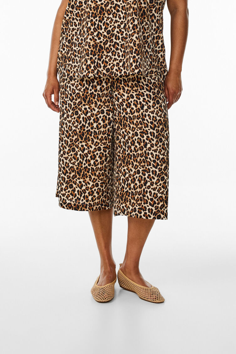 Culotte-Hose mit Print, Gr&uuml;n, Model image number 2
