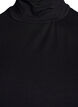 Gekürztes Jerseytop mit hohem Kragen, Schwarz, Packshot image number 2