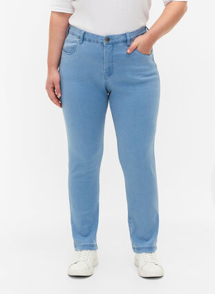 Slim Fit Emily Jeans mit normaler Taillenhöhe, Ex Lt Blue, Model image number 2