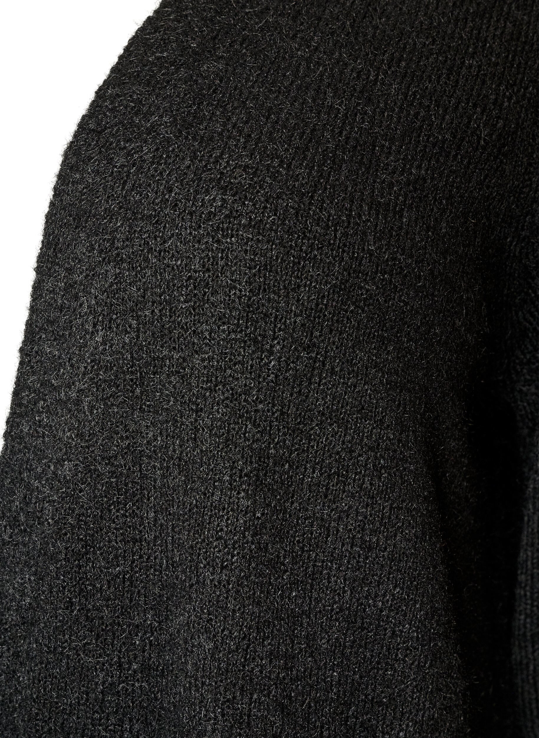 ZizziLange Strickjacke mit Taschen, Schwarz, Packshot image number 2