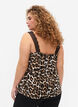 Top mit Spitze aus Viskose, Leopard, Model image number 1