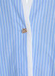 Gestreifte Bluse mit dekorativem Verschluss, Blau, Packshot image number 2
