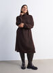 Strickkleid mit Rollkragen, Braun, Model image number 1
