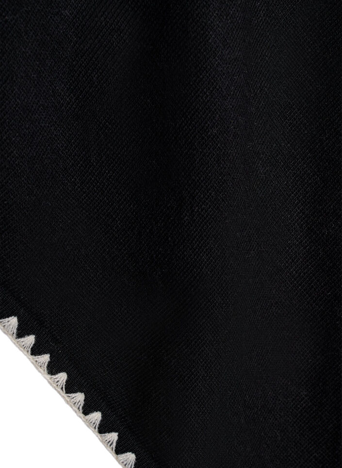 Feinstrickponcho, Schwarz, Packshot image number 3