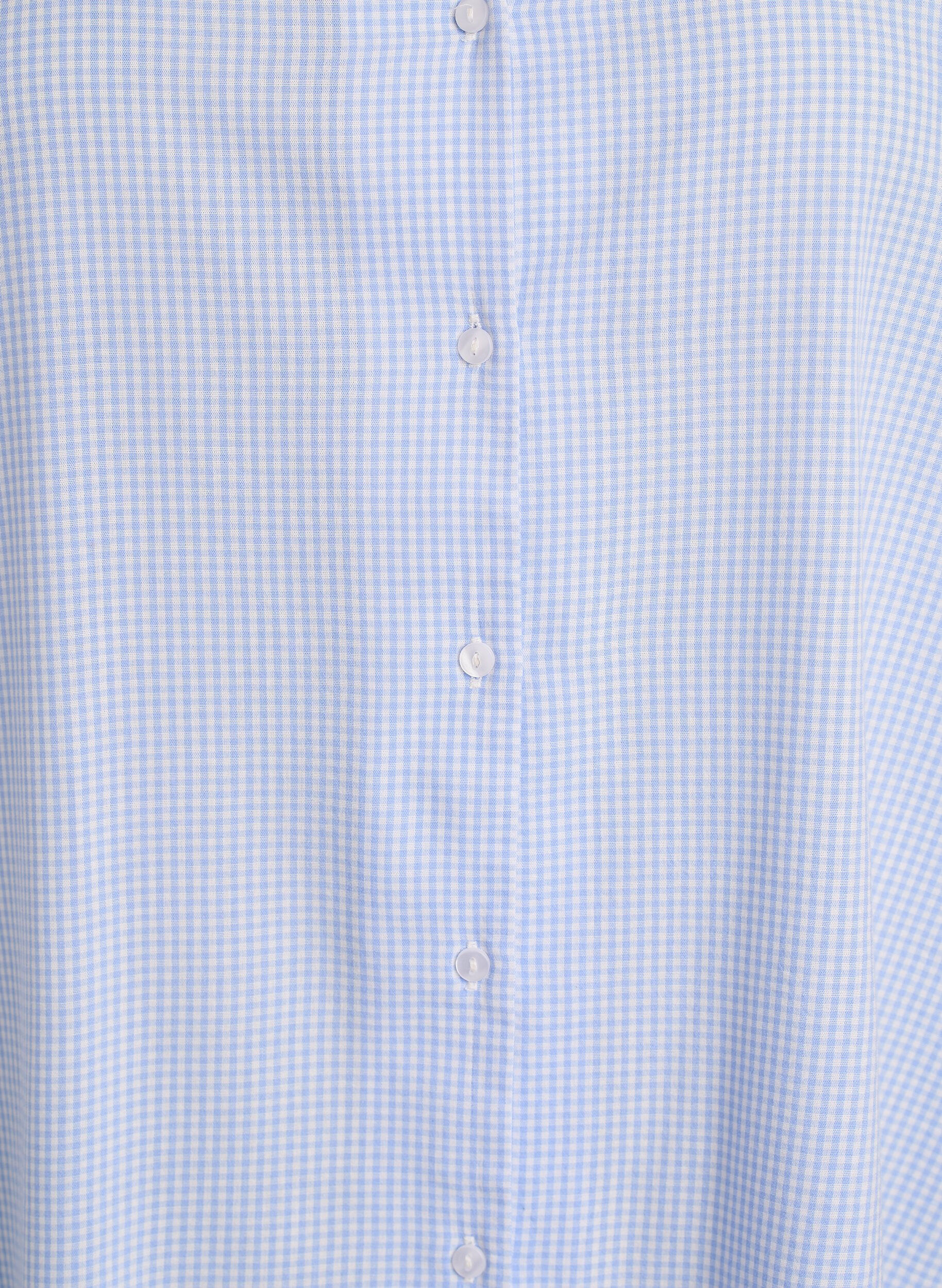 ZizziKarierte Tunika mit 3/4-&Auml;rmeln, Blau, Packshot image number 2