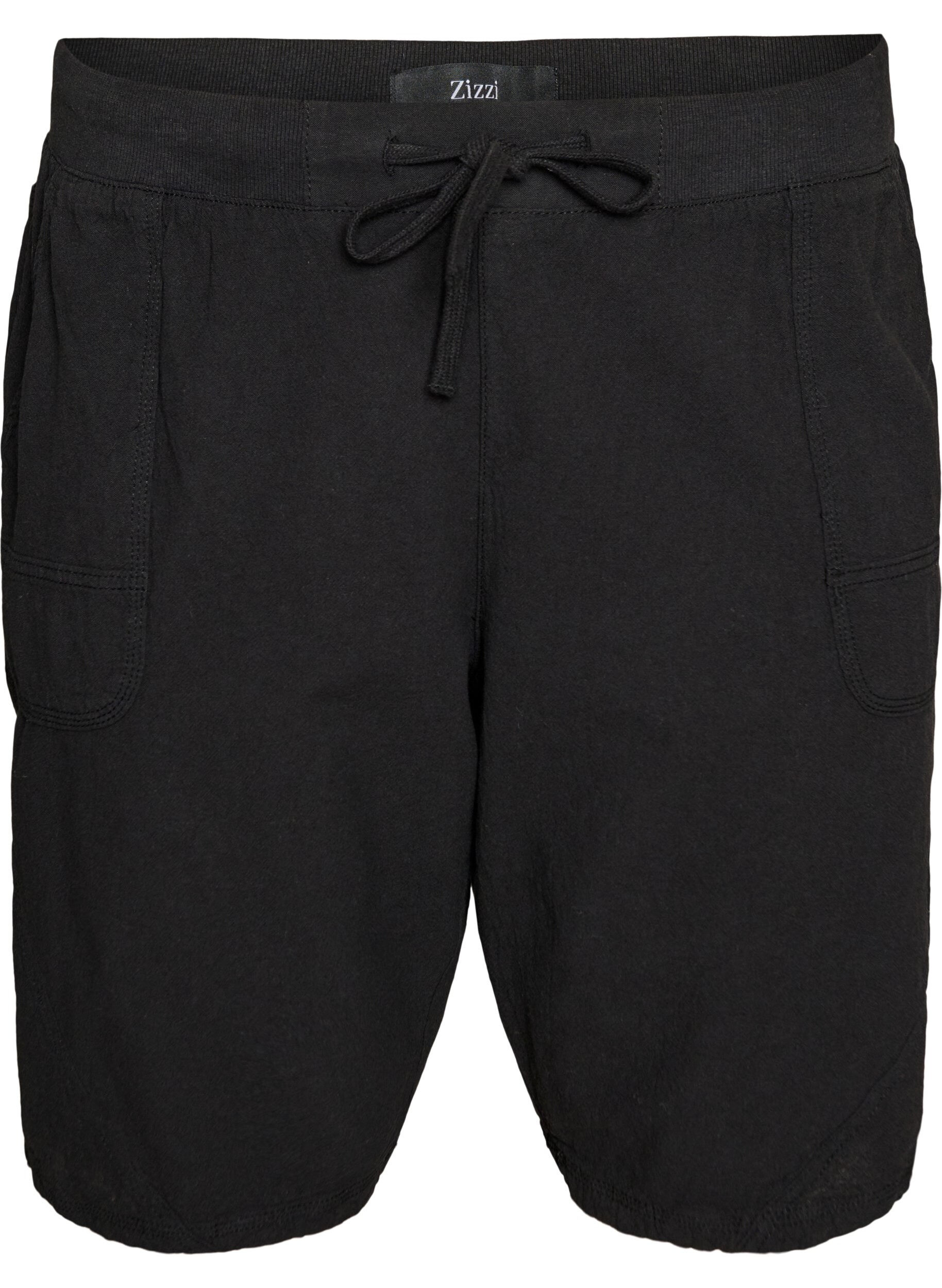Lockere Shorts aus Baumwolle mit Taschen