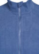 Top aus Fleece mit Rei&szlig;verschluss und hohem Kragen, Blau, Packshot image number 2