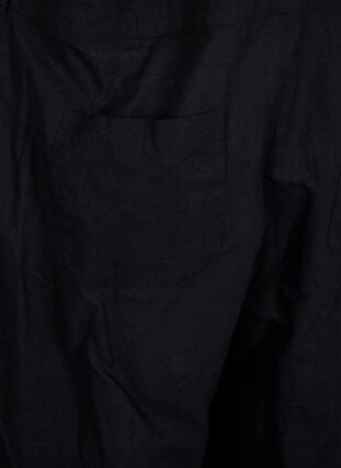 Latzhose aus Leinenmischung, Black, Packshot image number 4