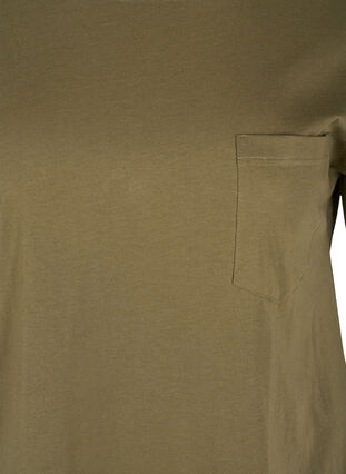 T-Shirt mit Brusttasche aus Bio-Baumwolle, Ivy Green, Packshot image number 2