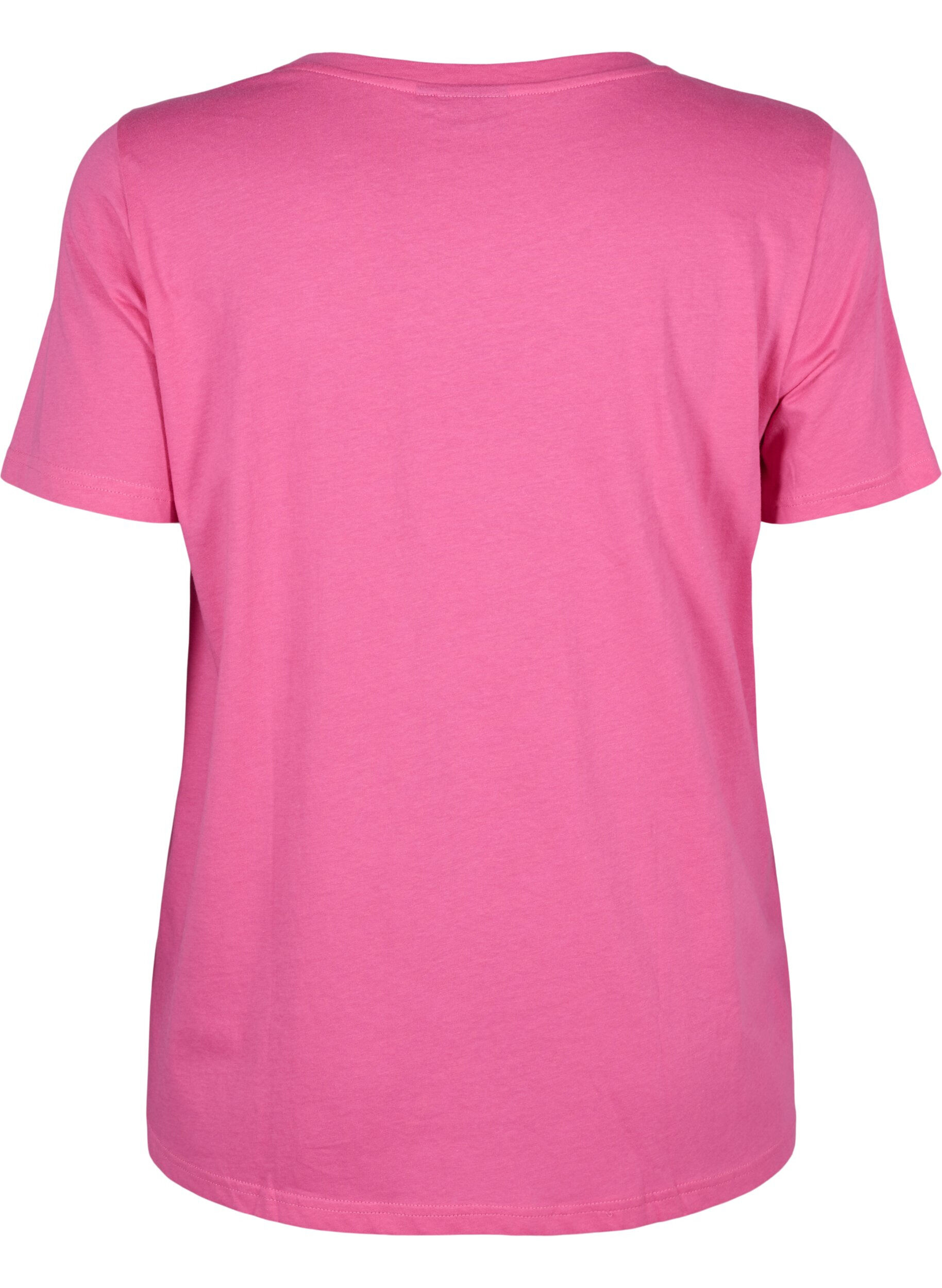 ZizziT-Shirt mit Text-Motiv, Shocking Pink W.Pink, Packshot image number 1