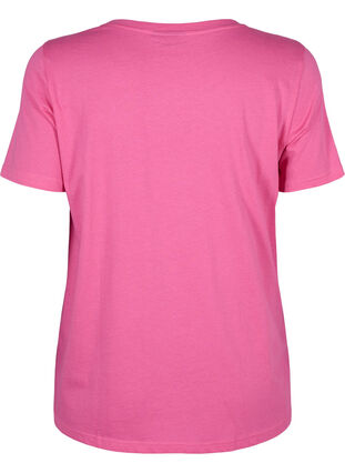 T-Shirt mit Text-Motiv, Shocking Pink W.Pink, Packshot image number 1
