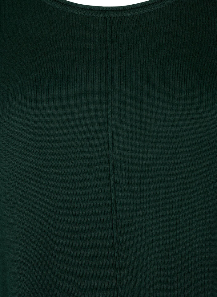 Gestrickte Bluse aus Baumwoll-Viskose-Mischung, Gr&uuml;n, Packshot image number 2