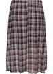 Karierter Midi-Rock aus Mesh, Blau, Packshot image number 1