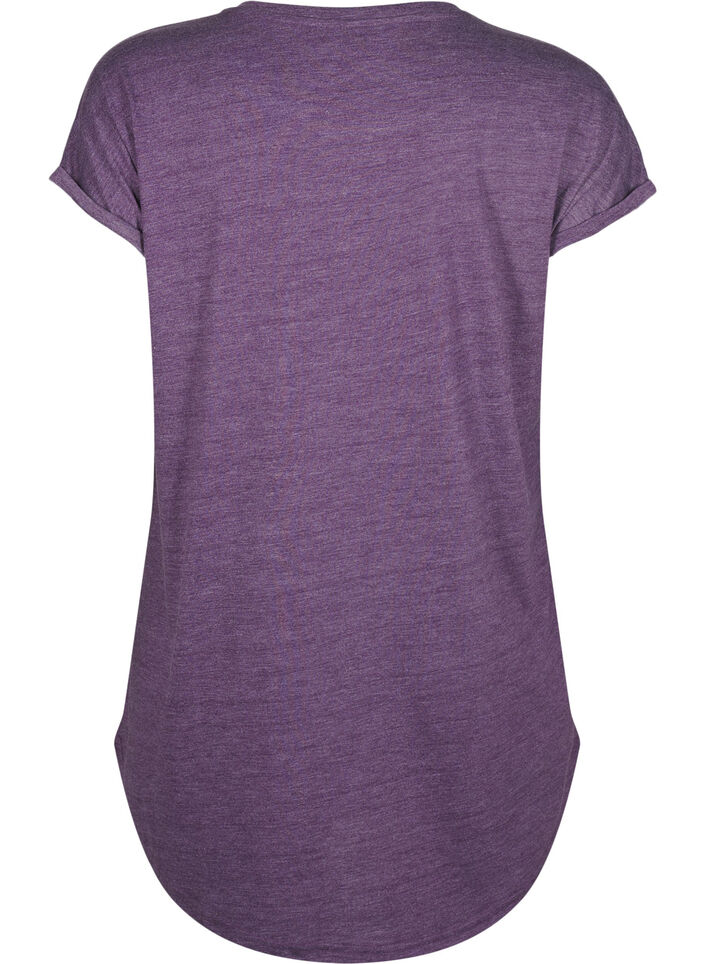 Kurzärmliges Nachthemd mit Textdruck, , Packshot image number 1