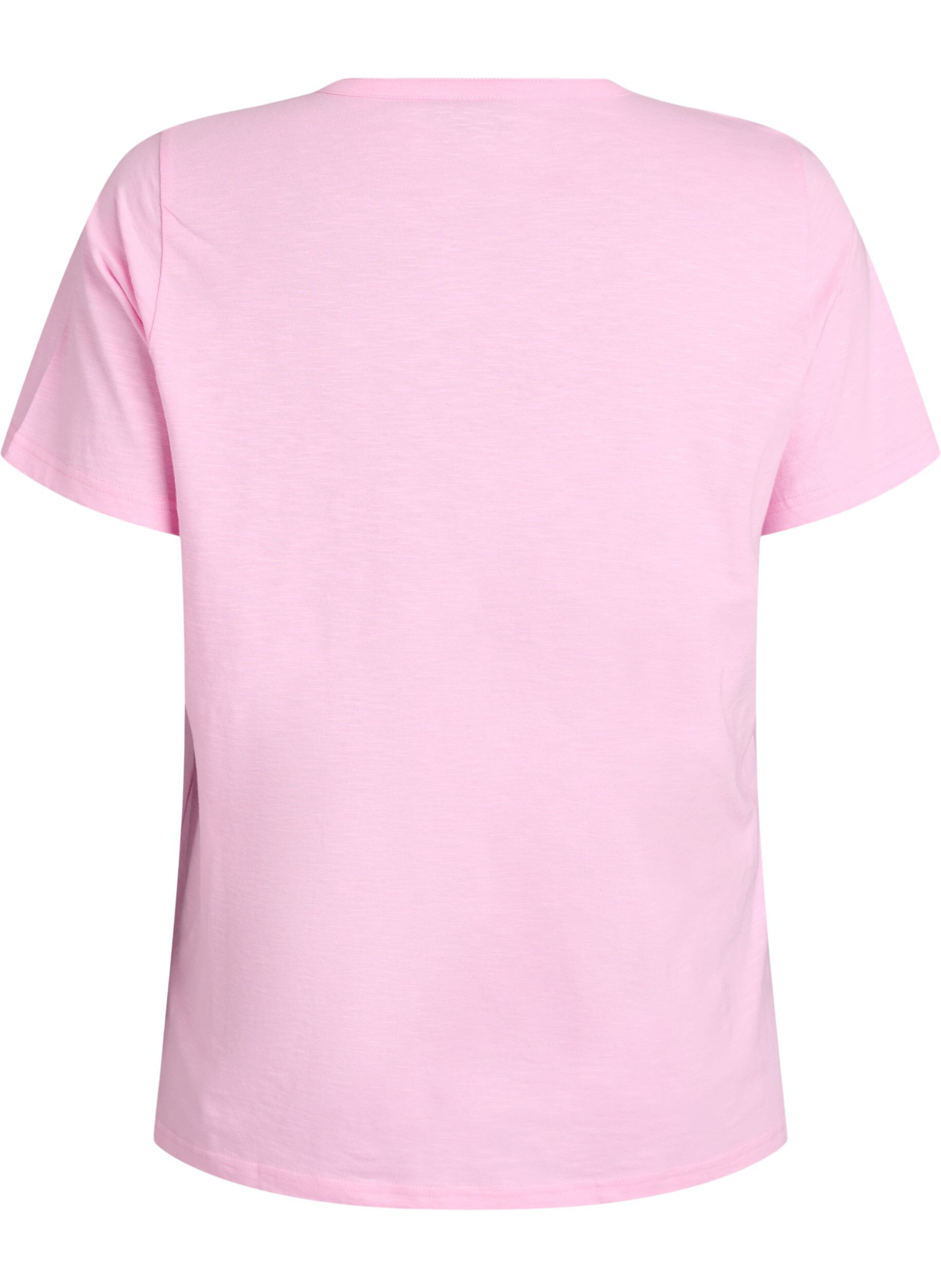 ZizziT-Shirt mit Knopfleiste, Pink, Packshot image number 1