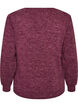 Bluse aus Jersey mit V-Ausschnitt und langen &Auml;rmeln, Dunkles Bordeaux, Packshot image number 1