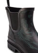 Kurze breit geschnittene Gummistiefel mit Druck, B. Teal Flower AOP, Packshot image number 3