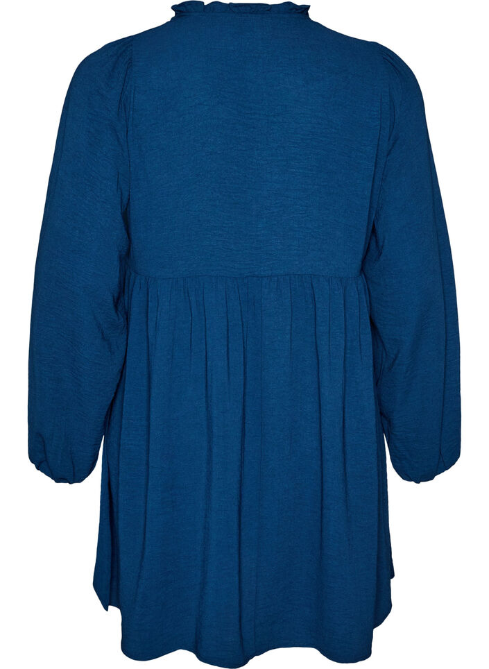 A-Linien-Kleid mit Empire-Linie, Blau, Packshot image number 1