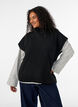 Strickweste mit Rollkragen, Schwarz, Model image number 0