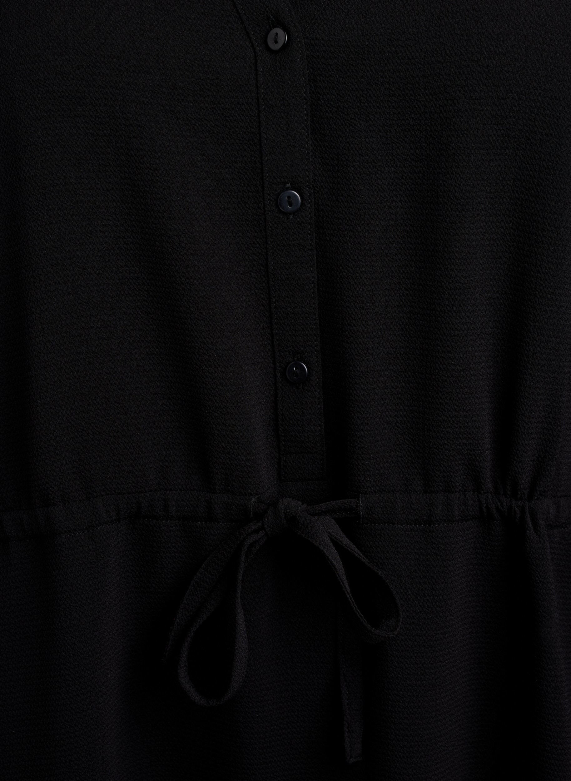 ZizziKnielanges Kleid mit Bindeg&uuml;rtel, Schwarz, Packshot image number 2