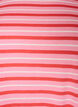 Langes oversized T-Shirt aus Bio-Baumwolle mit Streifen, Pink, Packshot image number 2