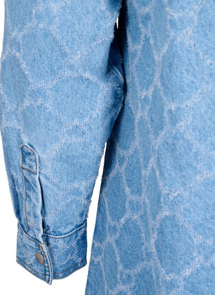 Jeanskleid in Destroyed-Muster, Blue denim, Packshot image number 3