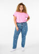 High-Waist-Jeans Gemma mit Herzen, Blau, Model image number 0